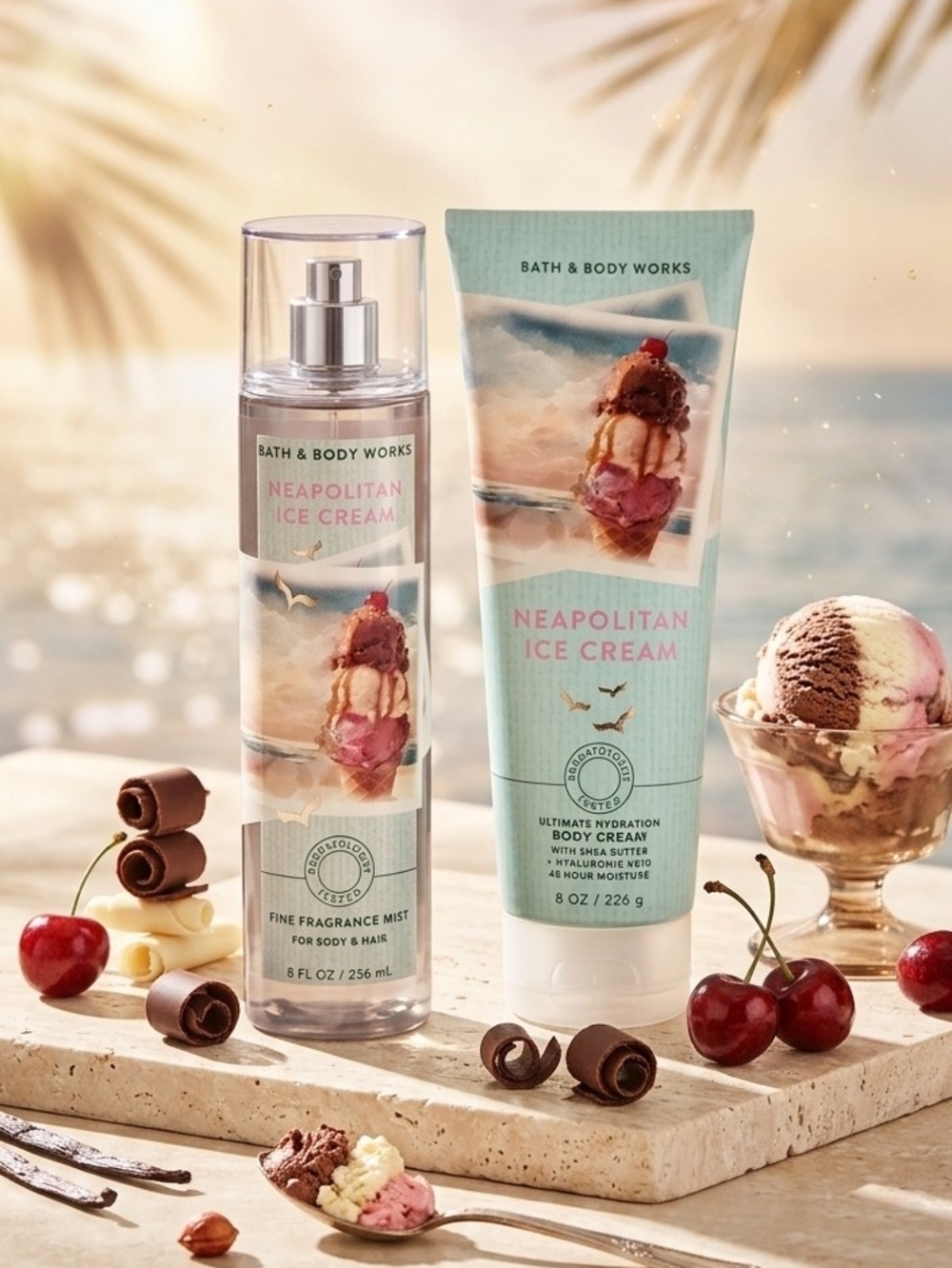 BBW NEAPOLITAN ICE CREAM BODY SPRAY AND CREAM